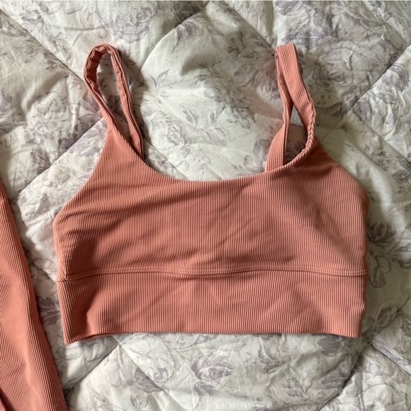 Beach Riot Pink Ribbed Leggings and Top Set - Picture 3 of 5